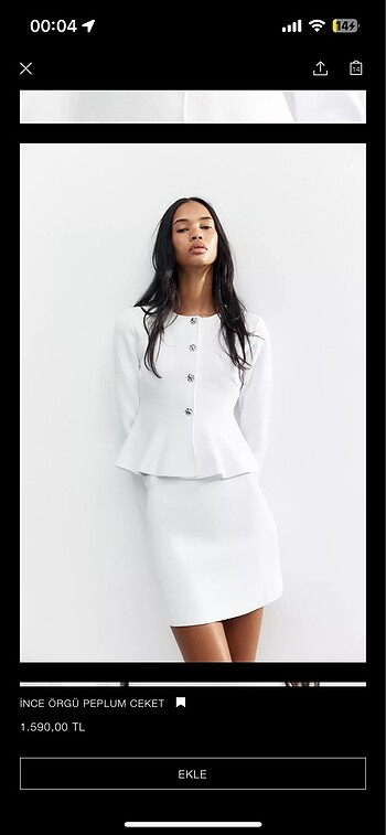 Zara Zara peplum ceket