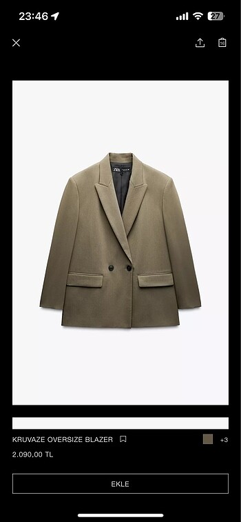 Zara blazer ceket