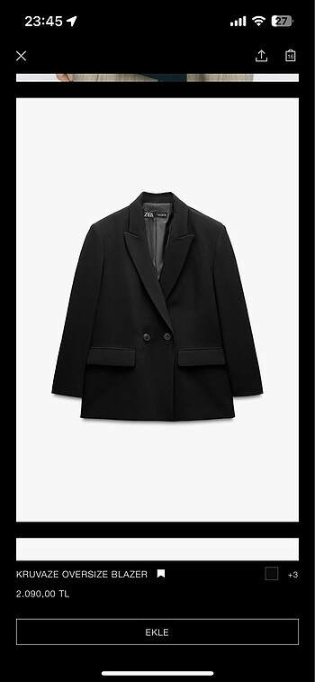 Zara blazer ceket