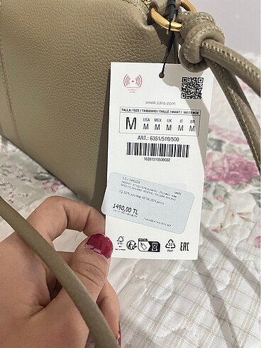 Beden yeşil Renk Zara çanta