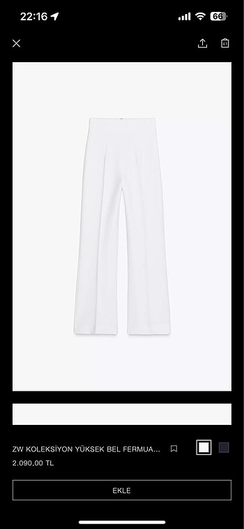 m Beden Zara pantolon