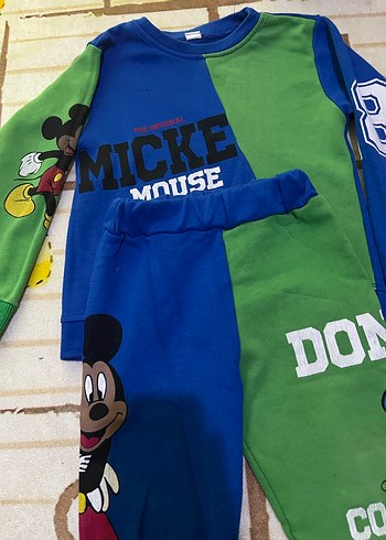 Diğer Renkli Mickey Mouse Erkek Çocuk Eşofman Takımı