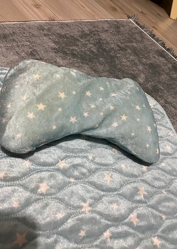 Gri Yıldız Desenli Yastık ve Minder Seti - Görsel 3