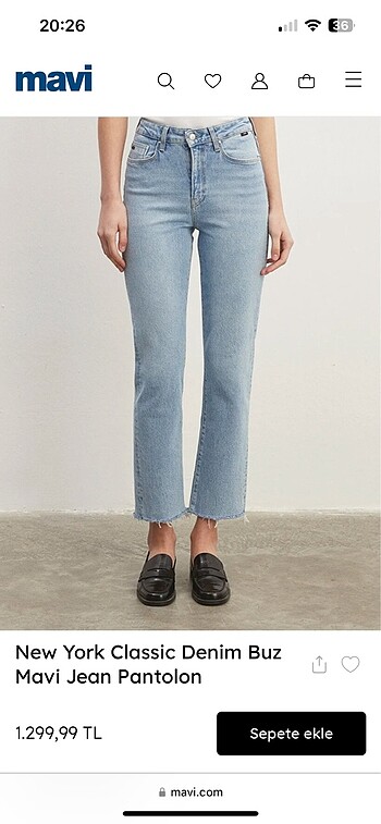 Mavi Jeans Mavi newyork jean yüksel straight açık mavi