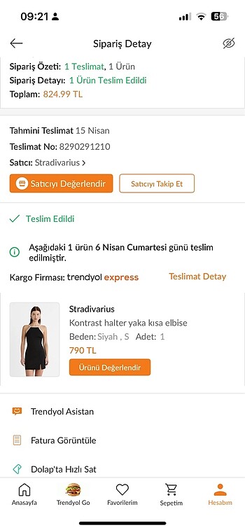 s Beden Siyah detaylı mini elbise