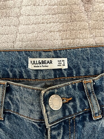 38 Beden Pull&bear straight jean yumuşak