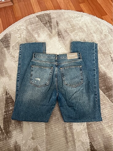 38 Beden mavi Renk Pull&bear straight jean yumuşak