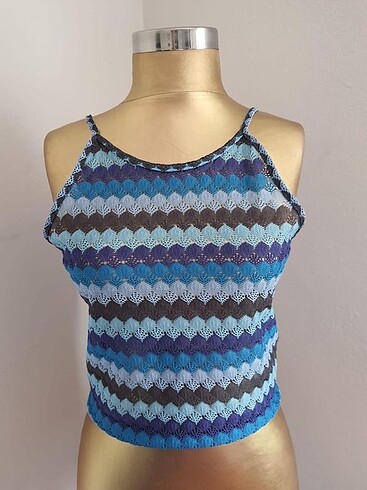 Topshop Missoni Askılı Üst Bluz Top