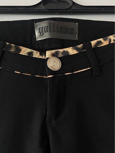 John Galliano John Galliano Leopar Desenli Tayt Pantolon