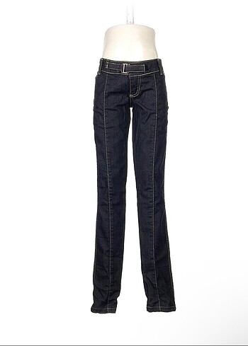Roberto Cavalli Koyu Lacivert Jean Kot Pantolon
