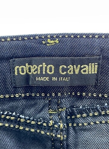 xs Beden Roberto Cavalli Koyu Lacivert Jean Kot Pantolon