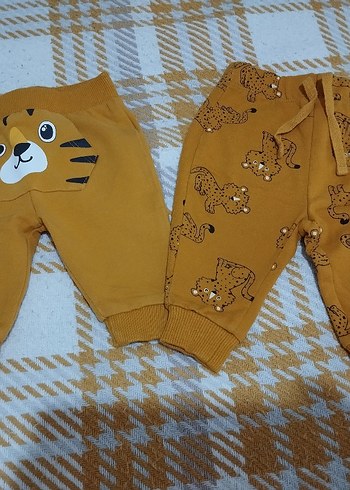 Kahverengi Leopar Desenli Bebek Takımı