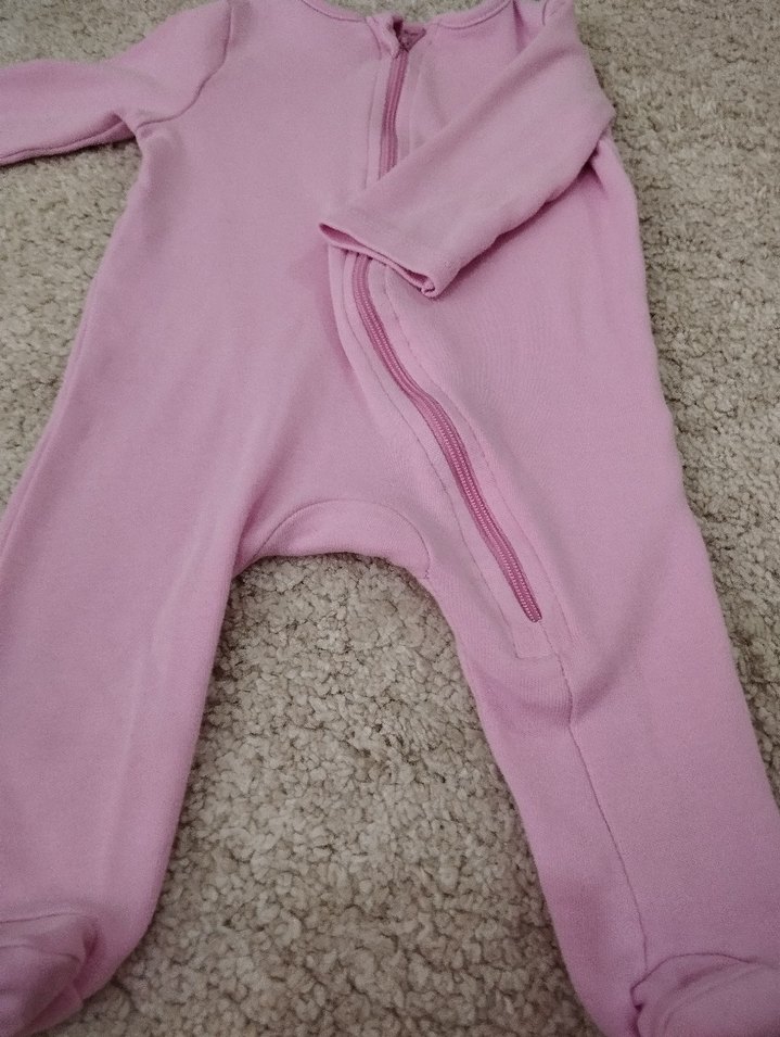 Pembe Fermuarlı Bebek Kız Tulumu - Görsel 2