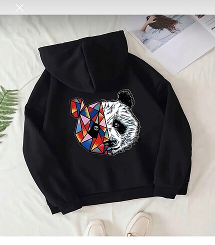 Diğer Sweatshirt Panda desenli