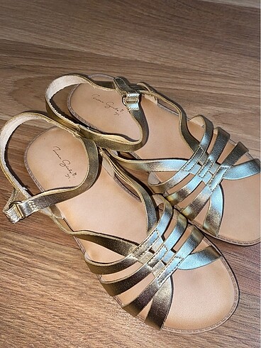 31 Beden altın Renk Zara sandalet gold
