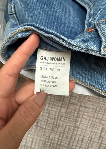 Kadın Mavi Denim Regular Fit Kot Pantolon - Görsel 4