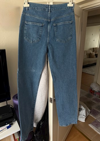 Kadın Mavi Denim Regular Fit Kot Pantolon - Görsel 2