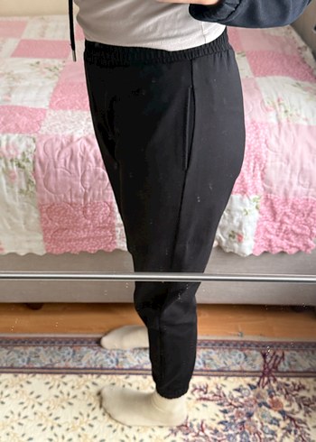 Kadın Siyah Rahat Kesim Eşofman Altı - Görsel 2