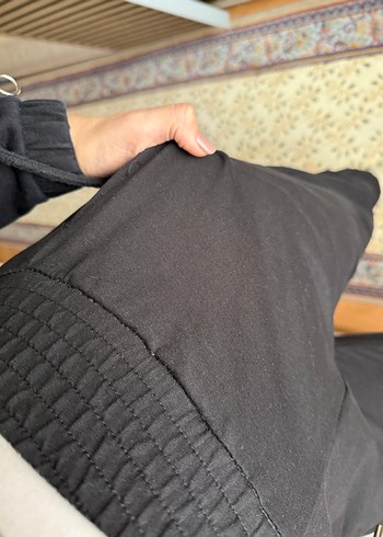 Kadın Siyah Rahat Kesim Eşofman Altı - Görsel 3