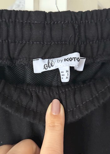 Kadın Siyah Çizgili Bağcıklı Eşofman Altı - Görsel 3