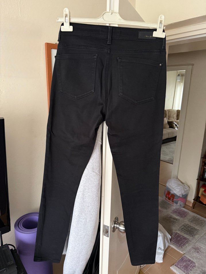 Siyah Rahat Kesim Kadın Pantolon - Görsel 2