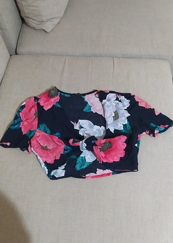 Trendyol & Milla Çiçek Desenli Kısa Kollu Mini Kimono