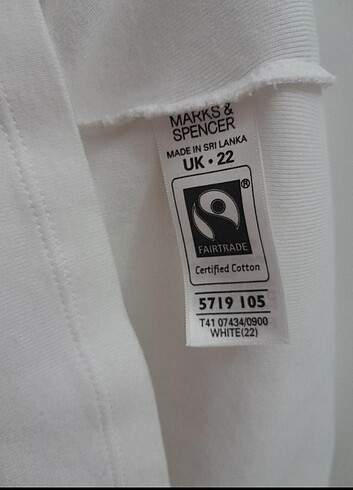 50 Beden Marks&spencer pamuklu T-shirt 