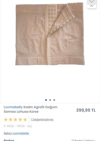 Luvmabelly Kadın Doğum Sonrası Lohusa Korse Bej - Görsel 4