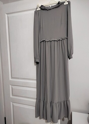 Krep kumaş elbise 