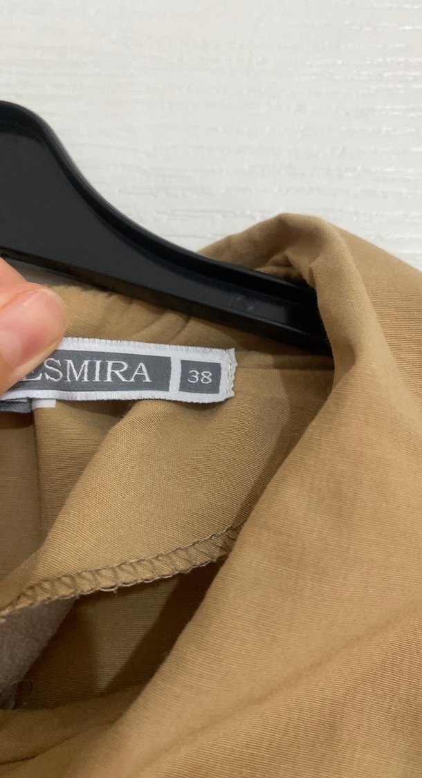 Bej Uzun Kollu Bohem Elbise - Görsel 5