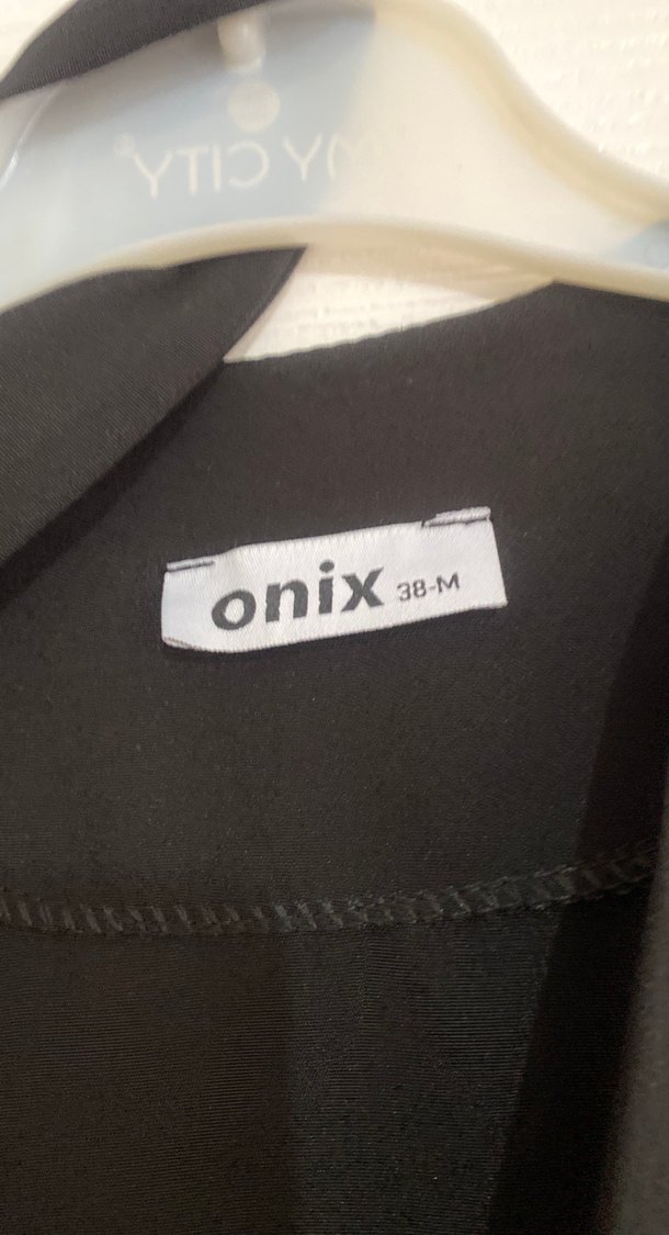 Siyah Kadın Uzun Silky ceket kimono - Görsel 4