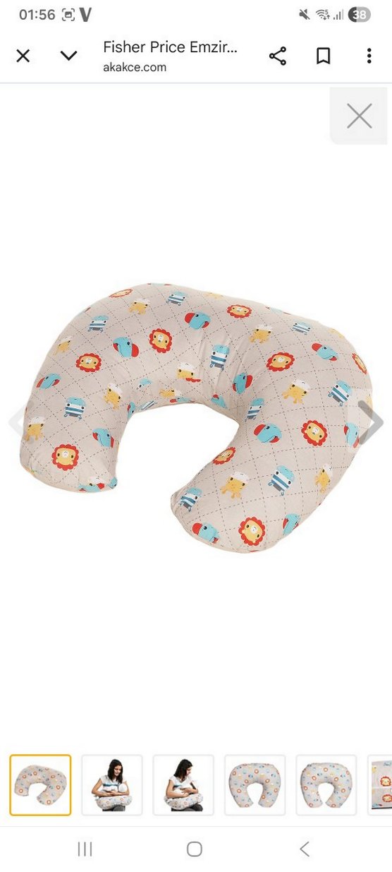 Desenli Gri Emzirme ve Hamilelik Yastığı - Görsel 2