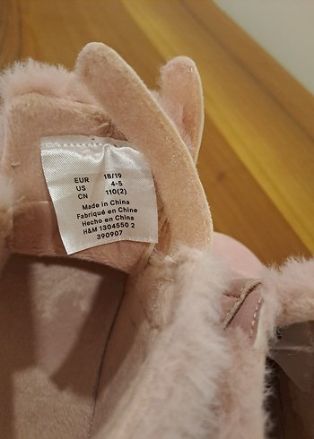 Kız Bebek Pembe Tüylü İlk Adım Ayakkabısı - Görsel 5