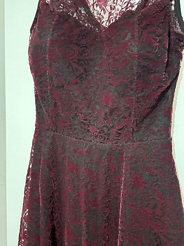 Kadife elbise - Görsel 5