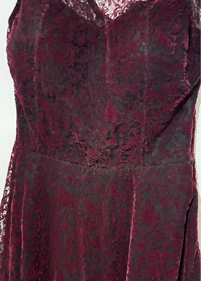 Kadife elbise - Görsel 2