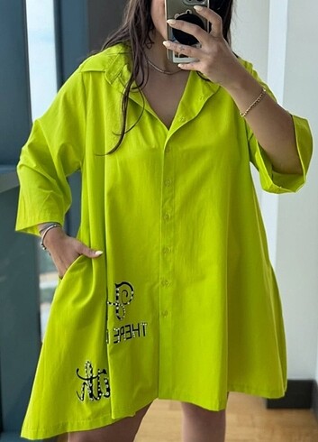 Poplin Gömlek Elbise  - Görsel 7