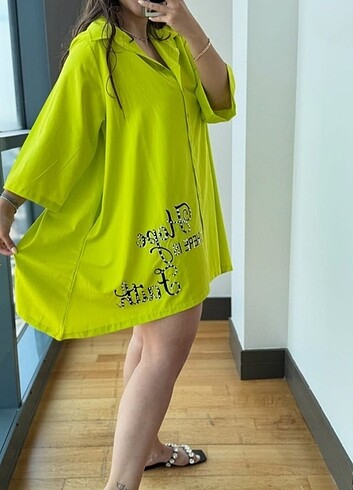 Poplin Gömlek Elbise  - Görsel 11