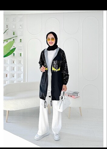 Pullu Trenckot  - Görsel 4