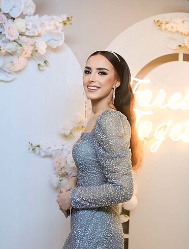Bershka Midi nişan söz elbisesi