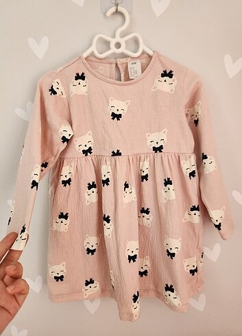 18-24 Ay Beden H&M pembe elbise 1.5 2 yaş