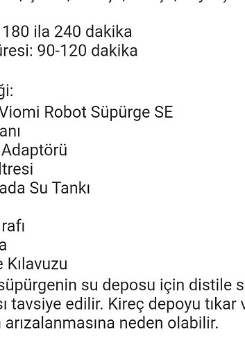  Beden Viomi se robot süpürge 