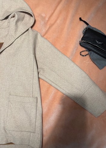 ADL Bej Midi İnce kaban - Görsel 4