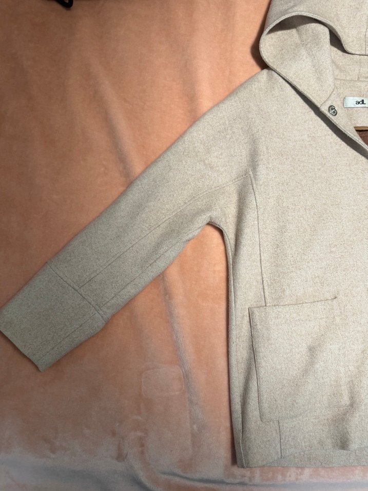 ADL Bej Midi İnce kaban - Görsel 5