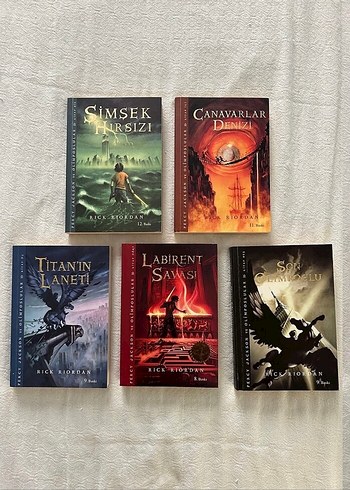 Rick Riordan iki kitap seti (toplamda 10 kitap)