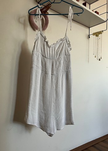 bershka ip askılı tulum - Görsel 7