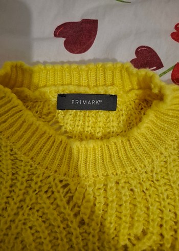 Primark PRIMARK SARI RENK ÖRGÜ KAZAK