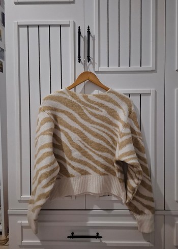 s Beden ten rengi Renk MANGO MUADİLİ ZEBRA DESENLİ KAZAK
