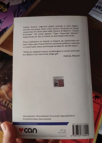 Vadideki Zambak - Honoré de Balzac