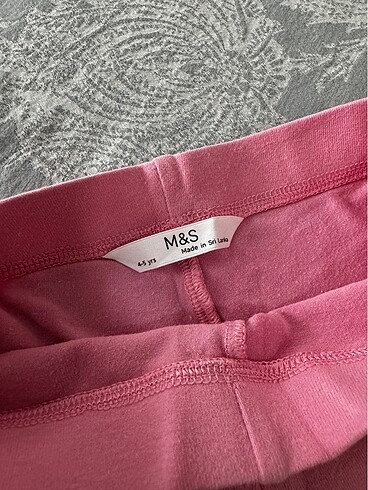 5 Yaş Beden pembe Renk M&S Kız çocuk tayt