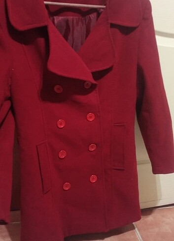 Bordo kaşe kaban